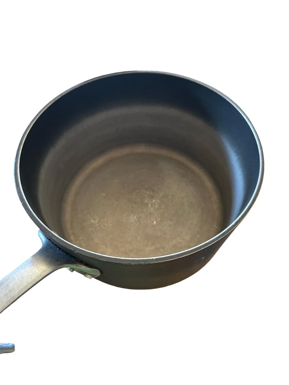 Black Saucepan with Silver Lid and Handle - Classic Nonstick Cookware